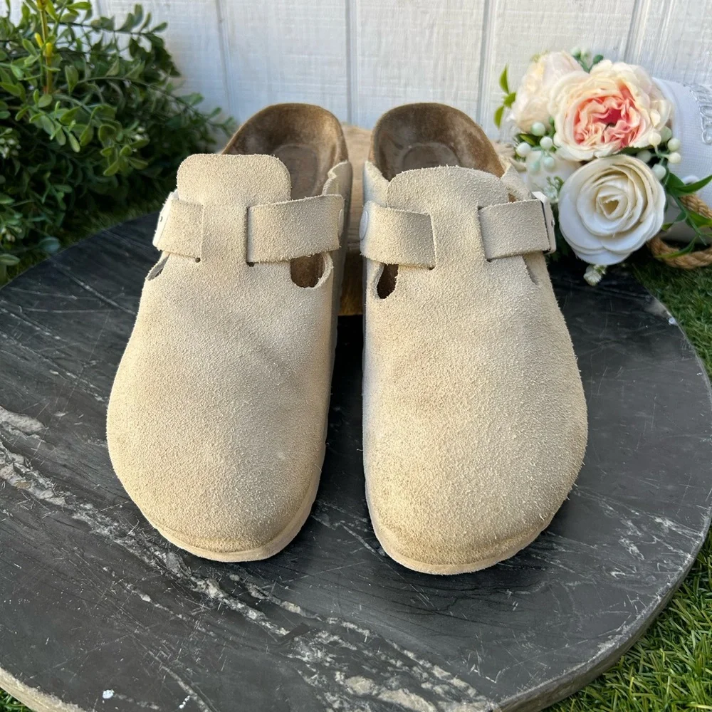 BIRKENSTOCK Boston Suede Leather 
Color: Oyster size UK 37 US 6-6.5 - Picture 8 of 16
